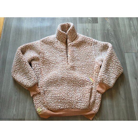 Express Sherpa Pink Fleece Pullover Sweater XS NWOT - Picture 3 of 8